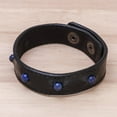thumbnail image 5 of NOVICA Men's lapis lazuli beaded wristband bracelet, 'Powerful Mind', 5 of 8