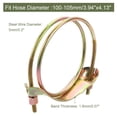 thumbnail image 2 of Uxcell 2Pack Hose Clamps Double Steel Wire Water Pipe Clamp Adjustable 100-105mm Clamp, 2 of 4