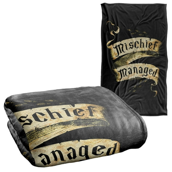 Harry Potter Mischief Managed Silky Touch Super Soft Throw Blanket 36" x 58"