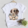 thumbnail image 3 of Camiseta de manga corta con estampado de dinosaurios para mujer, ropa informal a la moda, camiseta para mujer, camisetas gráficas de verano, 3 of 5