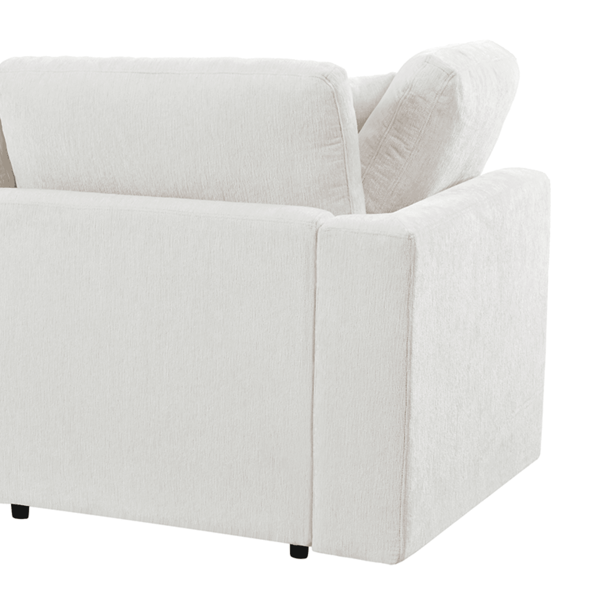 44.1" Accent Chair with Ottoman, Modern Lounge Chair Comfy Armchair with Throw Pillow
