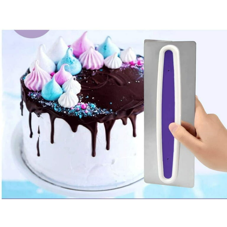 RRB14318 Stainless Steel Cake Scraper Comb Efficiently Smooth Buttercream  Icing & Pastry Edges From Mr_cars, $3.4