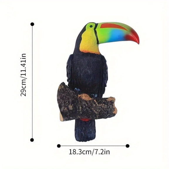 Toucan Garden Statue for Indoor & Outdoor Decor Color: Green Toucan