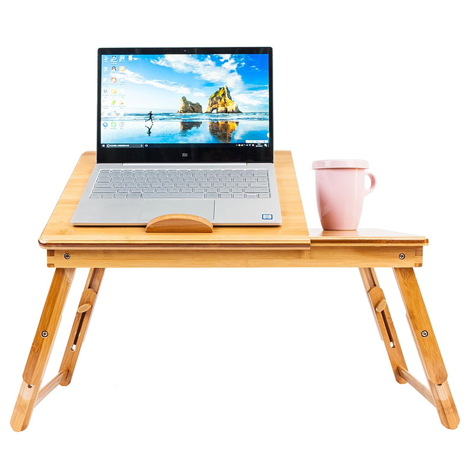 Details about   Bamboo Folding Lap Desk Laptop Desk Tray Bed Table Stand w/ Drawer Portable Home 