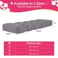 thumbnail image 5 of Millsilo Outdoor Bench Cushion 36" x 14" x 4", Waterproof Patio Garden Cushion with Non Slip Bottom, Thick Cushion for Porch Swing & Outdoor Furniture, Gray, 5 of 7