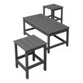 thumbnail image 1 of Paradise 3-Piece Set Outdoor Patio Adirondack Coffee Table and Square Side Table, 1 of 8