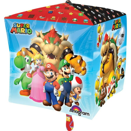  Mario  Bros 15 Cubez Balloon Party  Supplies  Walmart  com