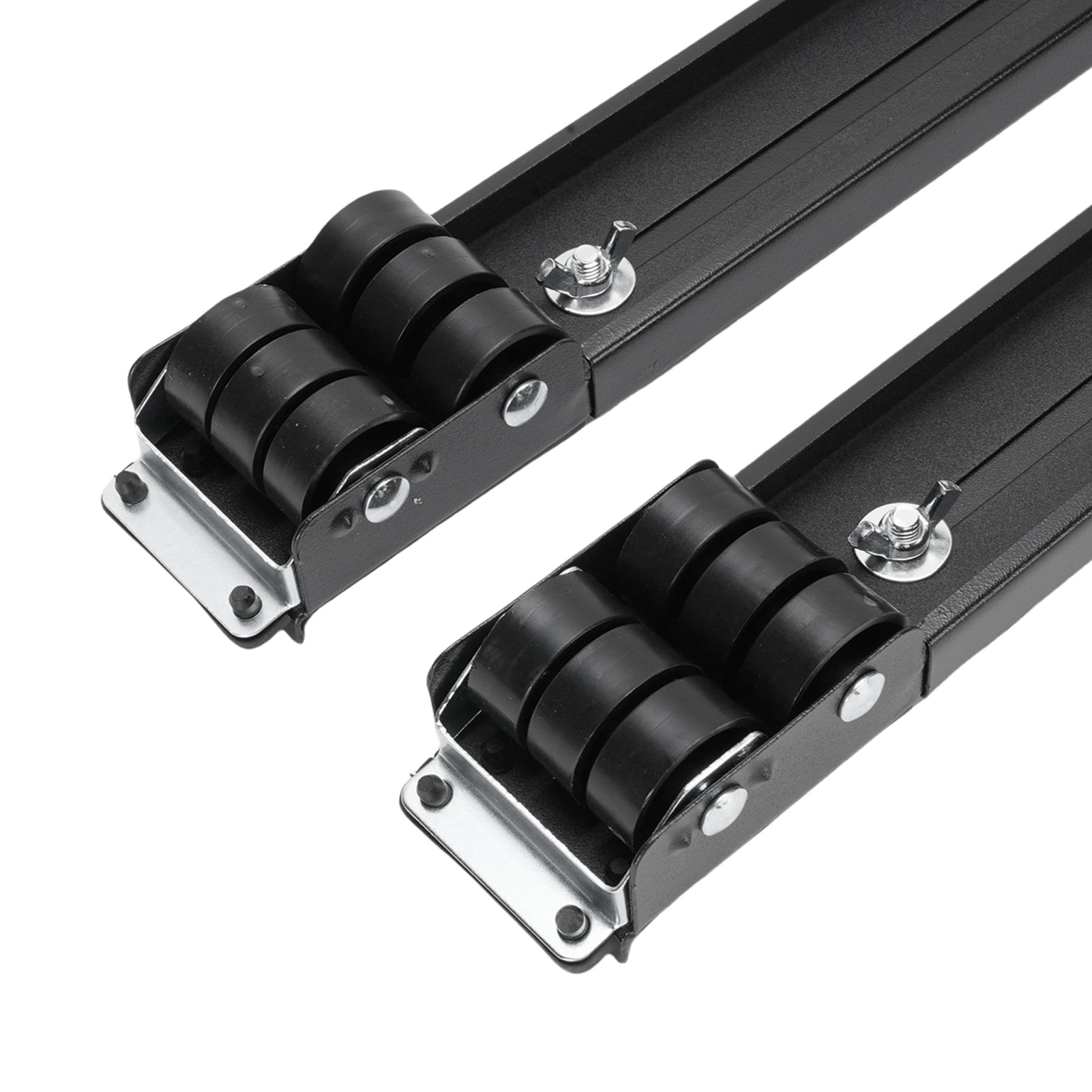 Riousery Appliance Rollers Adjustable 17.7 to 27.5 Inch 660lbs Capacity Low Noise Mobile Washer Dryer Moving Base Black