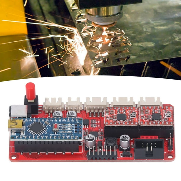 Controlador CNC fácil uso Controlador láser USB Sensible Amplia compatibilidad PCB de doble eje Y con cable de datos USB a cabezal en T de 5 pines para máquina de grabado ANGGREK Otros