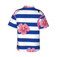 thumbnail image 3 of Kll Men'S Hawaiian Shirt Short Sleeve Button Down Beach Shirts-Pink Flamingo, 3 of 8