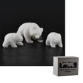 thumbnail image 1 of Matsuda HD Marble Stone - Polar Bear Family w/ Fish, 1 of 1