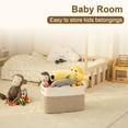 thumbnail image 4 of CHERISHGARD 5.7 Gallon Cotton Rope Storage Basket With Handles，14.96 x 9.06 x 9.84 lnch, Laundry Baskets for Babyroom, Living Room, 4 of 5