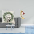 thumbnail image 2 of Funda de almohada navideña de poliéster con diseño de bailarina de ballet, 45 x 45 cm, escultura artística para sofá, coche, hogar, oficina y dormitor, 2 of 8