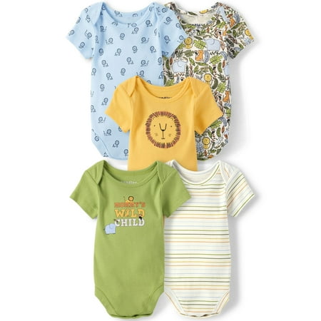 

The Children s Place Baby Boy 5-Pack Bodysuits Sizes 0-24M