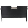 thumbnail image 5 of SAFAVIEH Viora Outdoor Patio Loveseat, Black/White, 5 of 14