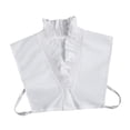thumbnail image 4 of Cuello falso con volantes para mujer, escote elegante, medio chal, prenda para falda, 4 of 8