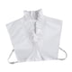 thumbnail image 4 of Cuello falso con volantes para mujer, elegante escote tipo chal, para faldas Blanco, 4 of 9