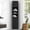 Black, variant on S-HOME Bathroom Corner Storage Cabinet with Two Doors and Adjustable Shelves, Space-Saving Open Shelf Design，Grey