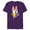 Purple, variant on Disney Daisy Duck Sassy & Glamorous Speckled Bow and Name - Short Sleeve Blended T-Shirt for Adults - Customized-Dark Heather