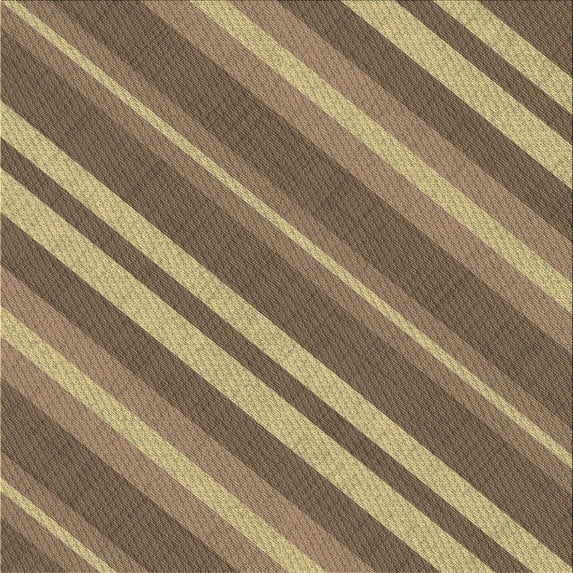 Ahgly Company Indoor Square Patterned Metallic Gold Area Rugs, 4' Square