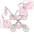 thumbnail image 7 of Yexmas Baby Doll Pram Stroller Carriage for 18" Dolls, W/ Matching Bag, Gift for Boys & girls, Pink, 7 of 7
