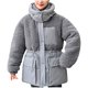 thumbnail image 2 of Parkas de manga larga para mujer, ropa de algodón, ropa de algodón con capucha para mujer, cachemir, pelo de cordero, plumón de algodón, abrigo de algodón para mujer, abrigo exterior para mujer., 2 of 6