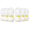 Avima Anti-Colic Baby Bottle, BPA-Free, Wide Neck, Medium Flow, 9 oz, Stage 2, 6 Pack