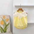 thumbnail image 4 of RMGVDSD Newborn Baby Girl Clothes Sleeveless Bubble Romper, Newborn Infant Bodysuit Playsuit Snap Crotch Baby Onesie Fashion Clothes, 4 of 5