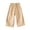 Beige, variant on Asxite Toddler Girls Solid Cargo Pants With Pockets Elastic Waist 12 M-10 Y