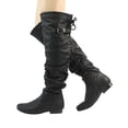 thumbnail image 6 of BURUDANI Women's Fashion Casual Over The Knee Pull On Slouchy Boots COLBY BLACK/PU Size 12, 6 of 6