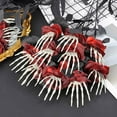 thumbnail image 6 of PEIBang 3Pcs Halloween Rose Flowers,Artificial Silk Roses Flowers with Skeleton Hand,Long Stem Bouquets for Home Wedding Party Decor, 6 of 6