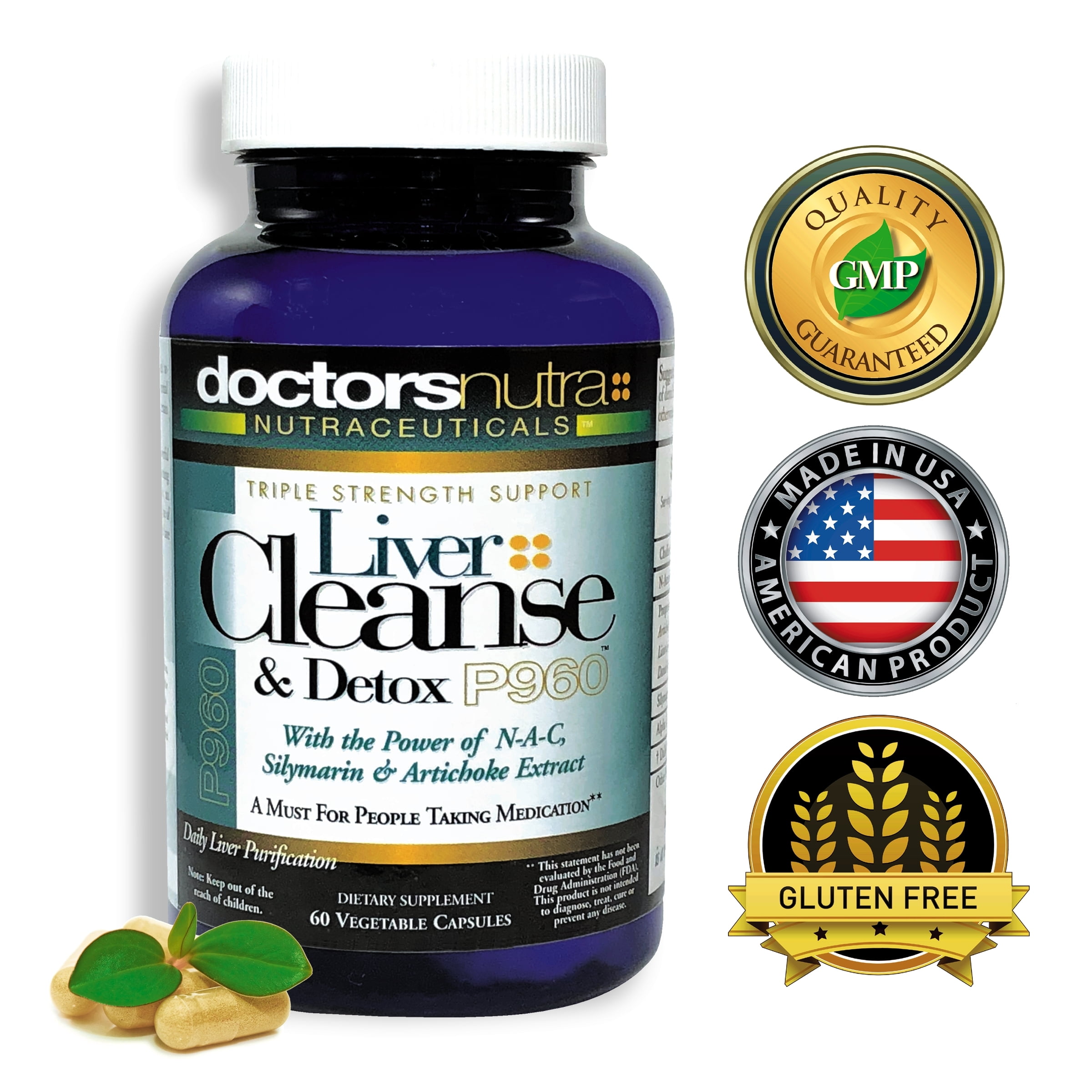Liver Support Supplement by Doctors Nutra Nutraceuticals, Triple Strength Formula with Silymarin, Artichoke Extract and N-Acetyl L-Cysteine, 60 Count