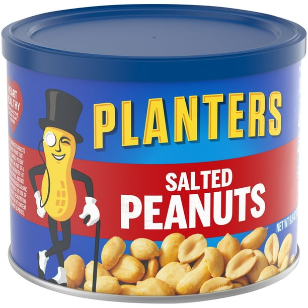 Planters Salted Peanuts 9.5 oz Canister