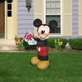 thumbnail image 2 of Gemmy Airblown Inflatable Valentine Mickey Mouse, 3.5 ft Tall, Black, 2 of 3