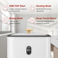 thumbnail image 3 of Nepsam Large Towel Warmer Bucket with Flip Lid, One-Touch LED Display, and Child Safety Lock, Fast Heating Towel Heater for Bathroom, Spa, and Home Use, 3 of 9