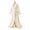 Beige-X-Large, variant on Pink Large Women's Ruffle Fuzzy Warm Long Bathrobe Sleepwear Robe