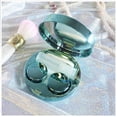 thumbnail image 2 of Cute Fashion Contact Lens Case, Color Sparkles Contact Lens Care Vision Care Nobleness Contact Lens Cases Kit with Mirror, Tweezers, Stick Connection, Keep Contact Lens from Drying (Green), 2 of 7
