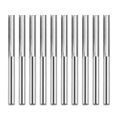thumbnail image 1 of 10 piezas de brocas rectas de doble flauta 3.175*20 cortador de fresado de enrutador CNC, 1 of 7