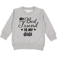 thumbnail image 2 of Inktastic My Best Friend is My Gigi with Hearts Toddler Sweatshirt, 2 of 4