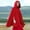 Red, variant on Coats for Women Hooded Medium Cape Winter Vintage Overcoat Fashion Cloak Woolen Coat