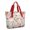 Beige Christmas Santa-1, variant on Tote Bag for Women - Beige Christmas Santa Pattern Shoulder Bag - Large Utility Work Duffle Bag with Zipper Handbag for Travel, Work, Sprots