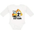 thumbnail image 3 of Inktastic Construction Truck It's My 2nd Birthday Boys or Girls Long Sleeve Baby Bodysuit, 3 of 5