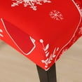 thumbnail image 4 of 4PCS Stretch Removable Washable Dining Room Chair Protector Slipcovers Christmas Decoration/Home Decor Dining Room Seat Cover, 4 of 7
