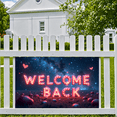 thumbnail image 7 of Vintage Themed Welcome Back Banner with Heart Element Party Decorations Backdrop for Homecoming Celebrations Family Reunions Gatherings Photo Booths, 7 of 7