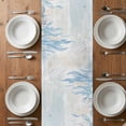 thumbnail image 4 of Table Runner 72 Inches Long for Kitchen Dining, Blue Seahorse Coastal Dresser Scarf Farmhouse, Dining Table Decorations for Wedding/Parties, Summer Beach Nautical Ocean Coral 16 x 72 In, 4 of 8