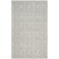 thumbnail image 1 of Safavieh Cambridge Collection CAM123D Handmade Moroccan Geometric Silver and Ivory Premium Wool Area Rug (8' x 10'), 1 of 3