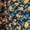 Navy Orange Ditsy, variant on Eloges Women's Floral Ruffle Trim V-Neck Dress
