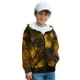 thumbnail image 3 of Chririnla Yellow Dragon Fuzzy Hooded Sweatshirt for Boys and Girls - Lightweight Comfy Casual Pullover with Pockets for Fall and Winter Outdoor Wear, 3 of 7