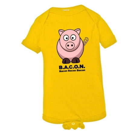 

PleaseMeTees™ Baby Bacon Bacon Pig I Love Pork Meat HQ Jumpsuit