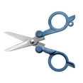 thumbnail image 2 of Fiskars Folding Scissors with Double-Loop Handle Stainless Steel, 4", Mountain Haze Blue, 2 of 6